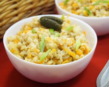 Перловая каша с овощами