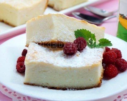 Запеканка из творога с манкой